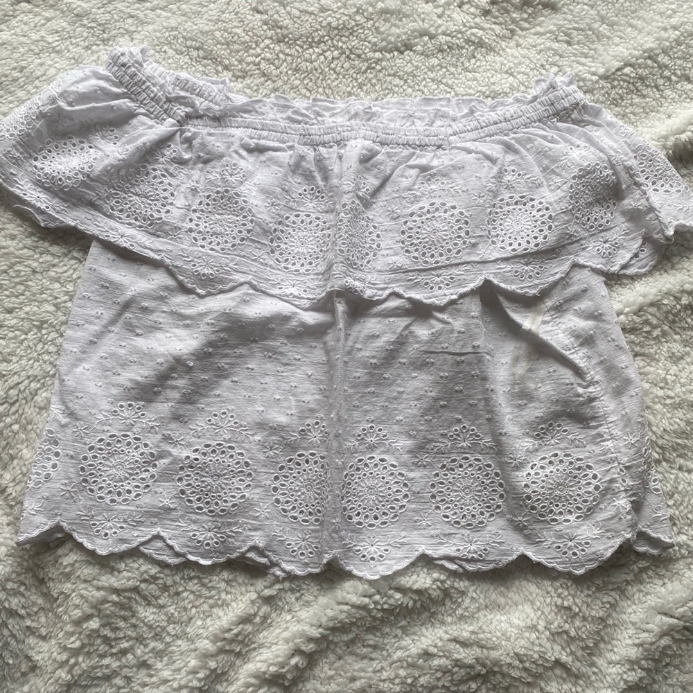 Off the Shoulder white top